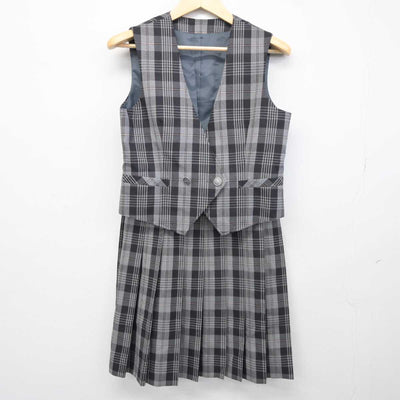 【中古】埼玉県 黒須中学校 女子制服 4点 (ブレザー・ベスト・スカート) sf042757