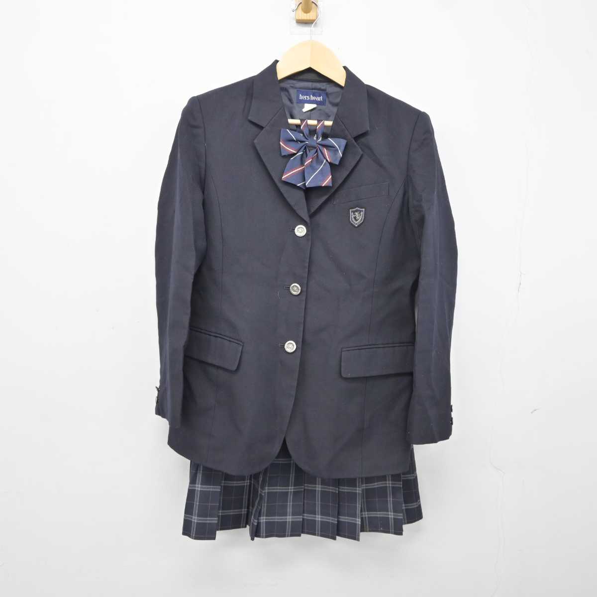 【中古】 学校名不明 女子制服 3点 (ブレザー・スカート) sf042764