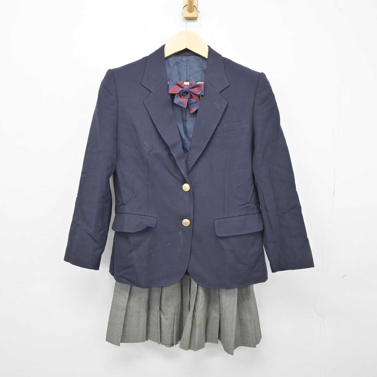 【中古】神奈川県 藤沢市立長後中学校 女子制服 4点 (ブレザー・スカート・スカート) sf042765