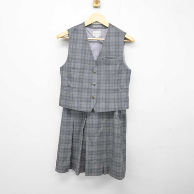 【中古】神奈川県 栗原高等学校 女子制服 4点 (ブレザー・ベスト・スカート) sf042766