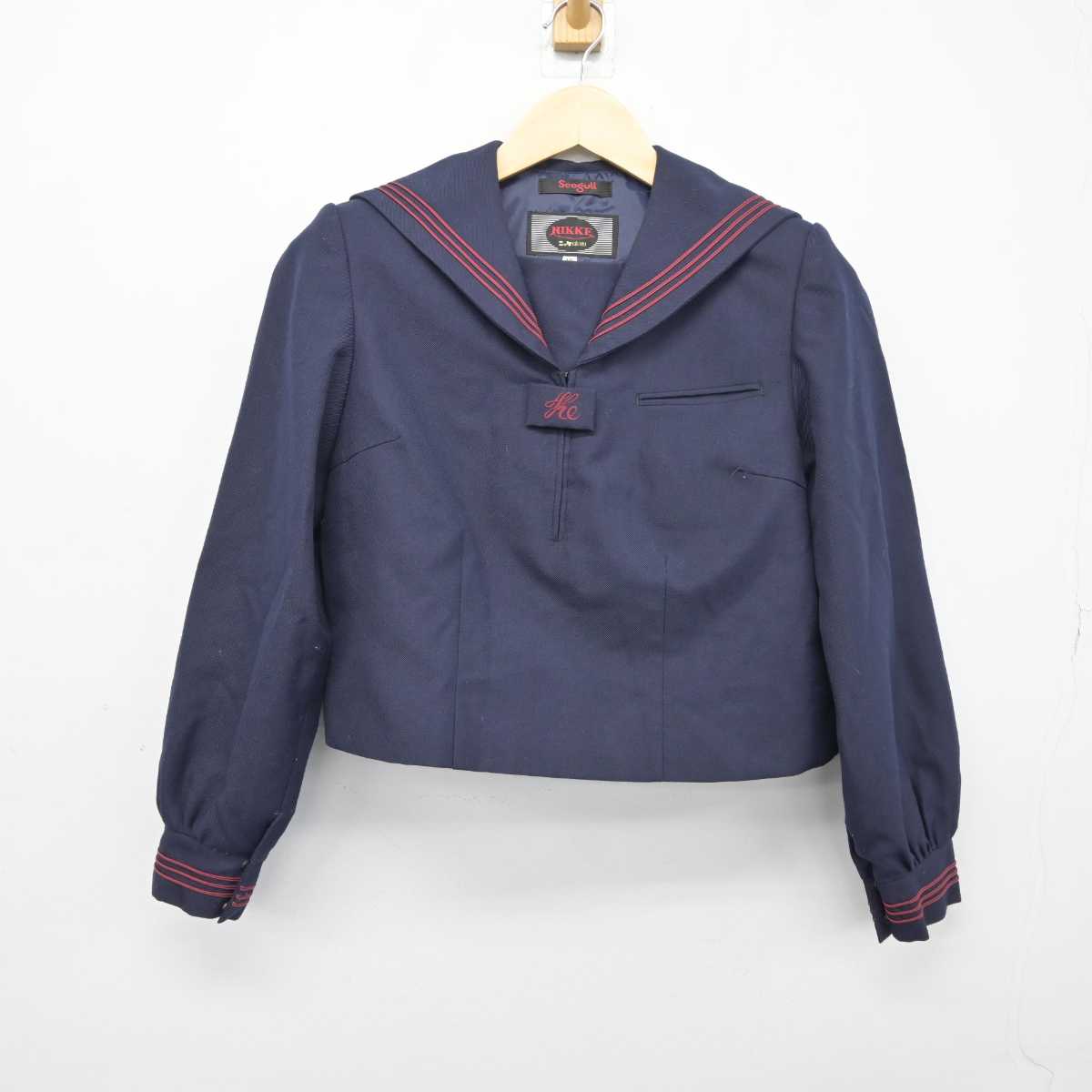 【中古】神奈川県 平塚市立金旭中学校 女子制服 3点 (セーラー服・スカート・スカート) sf042770