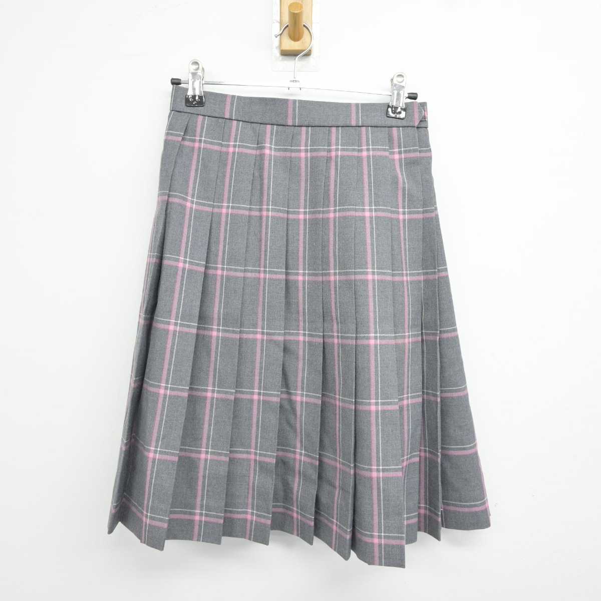 【中古】大阪府 香ヶ丘リベルテ高等学校 女子制服 4点 (ニットベスト・シャツ・スカート) sf042777