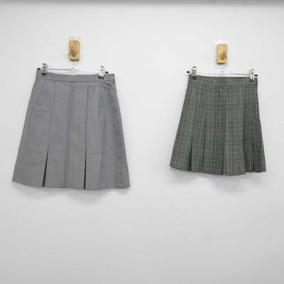 【中古】神奈川県 慶應義塾湘南藤沢中等部高等部 女子制服 2点 (スカート・スカート) sf042784