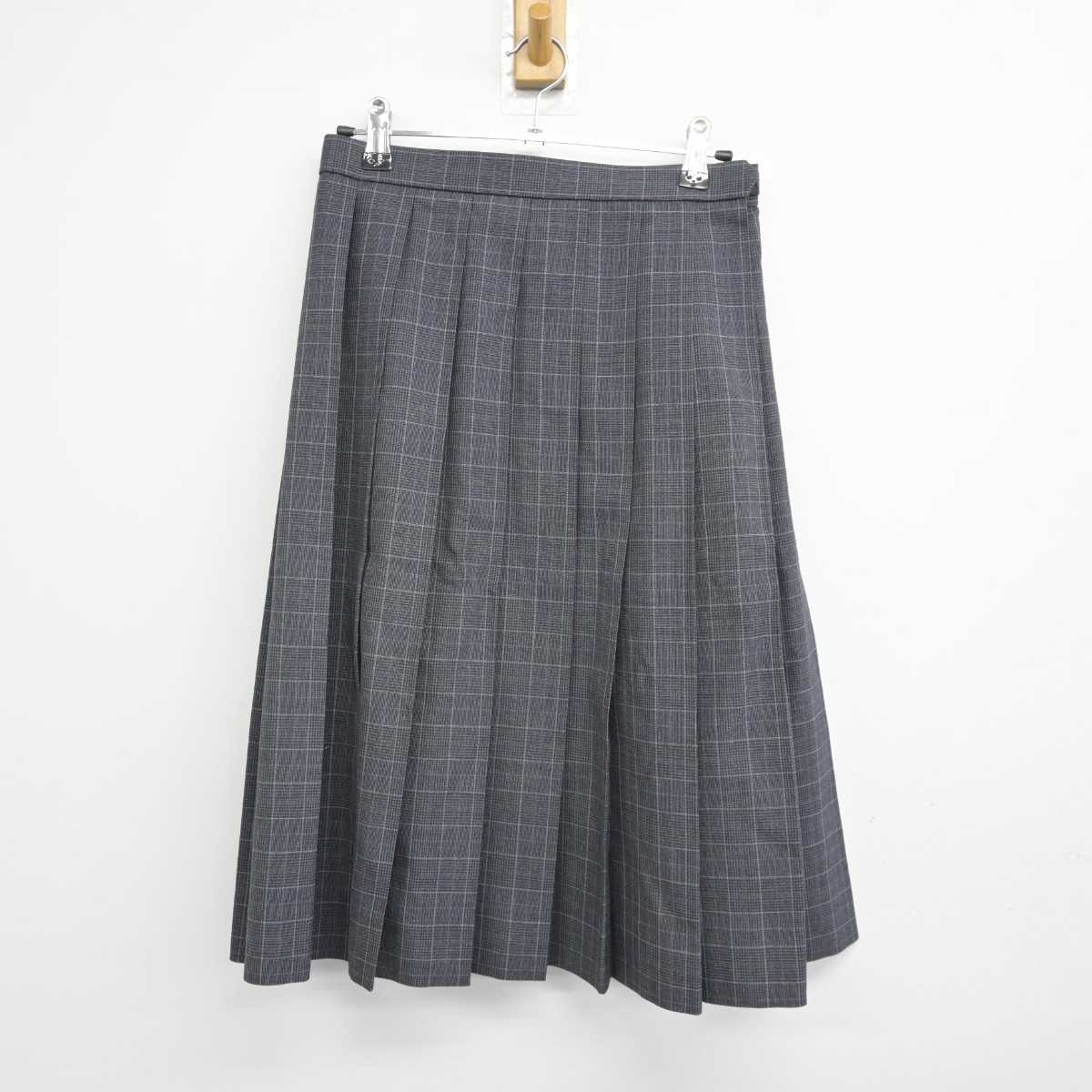 【中古】福岡県 伝習館高等学校 女子制服 2点 (シャツ・スカート) sf042788