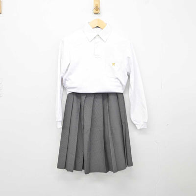 【中古】大阪府 長吉西中学校  女子制服 2点 (シャツ・スカート) sf042806