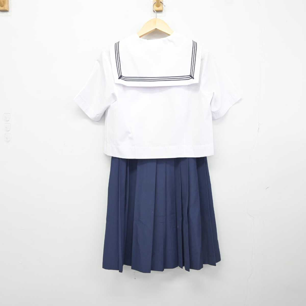 【中古】埼玉県 越谷市立武蔵野中学校 女子制服 5点 (セーラー服・スカート) sf042813