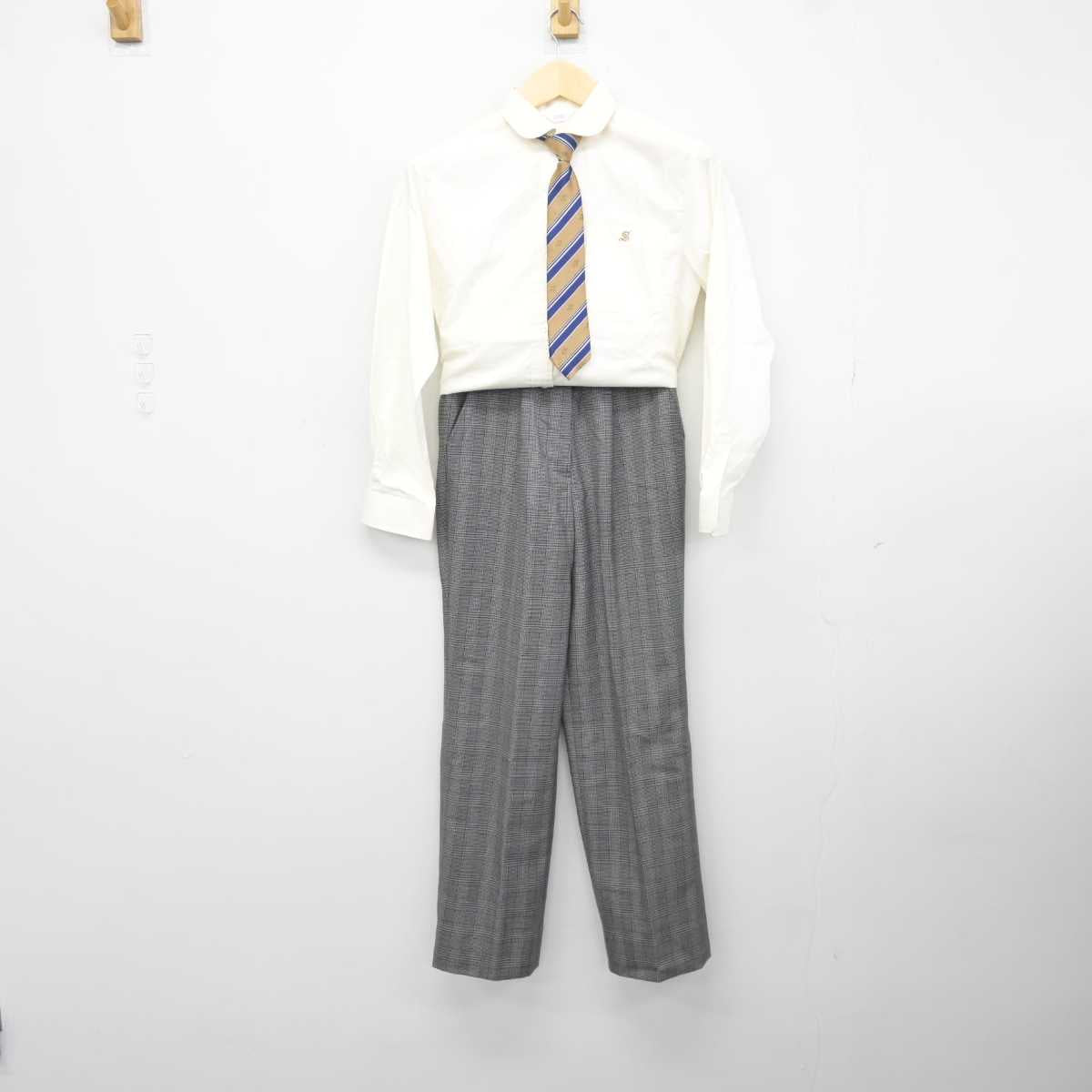 中古】栃木県 作新学院高等学校 女子制服 4点 (ニット・シャツ・ズボン) sf042815 | 中古制服通販パレイド