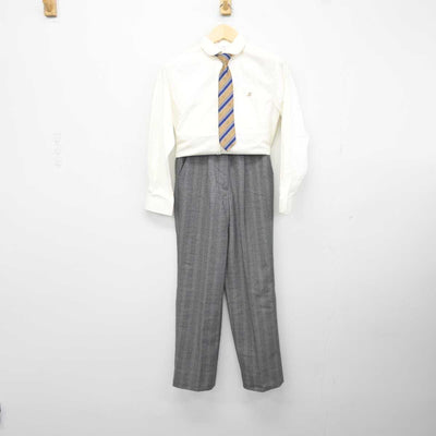 【中古】栃木県 作新学院高等学校 女子制服 4点 (ニット・シャツ・ズボン) sf042815