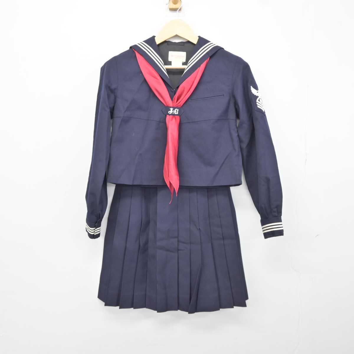 【中古】東京都 女子学院高等学校 女子制服 3点 (セーラー服・スカート) sf042826