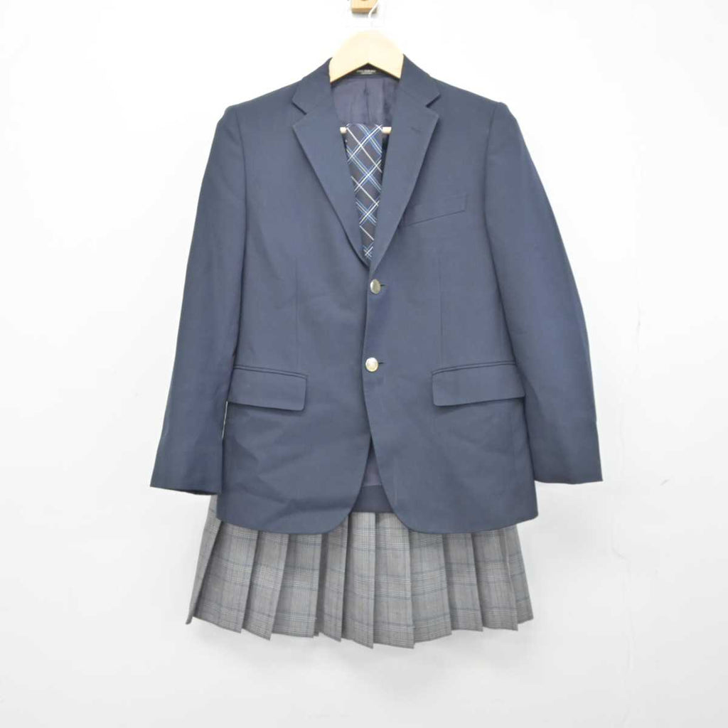 【中古】東京都 文教大学付属高等学校 女子制服 3点 (ブレザー