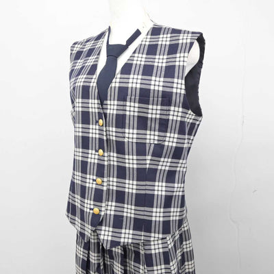 【中古】宮城県 聖和学園高等学校 女子制服 6点 (ブレザー・ニット・ベスト・スカート) sf042834