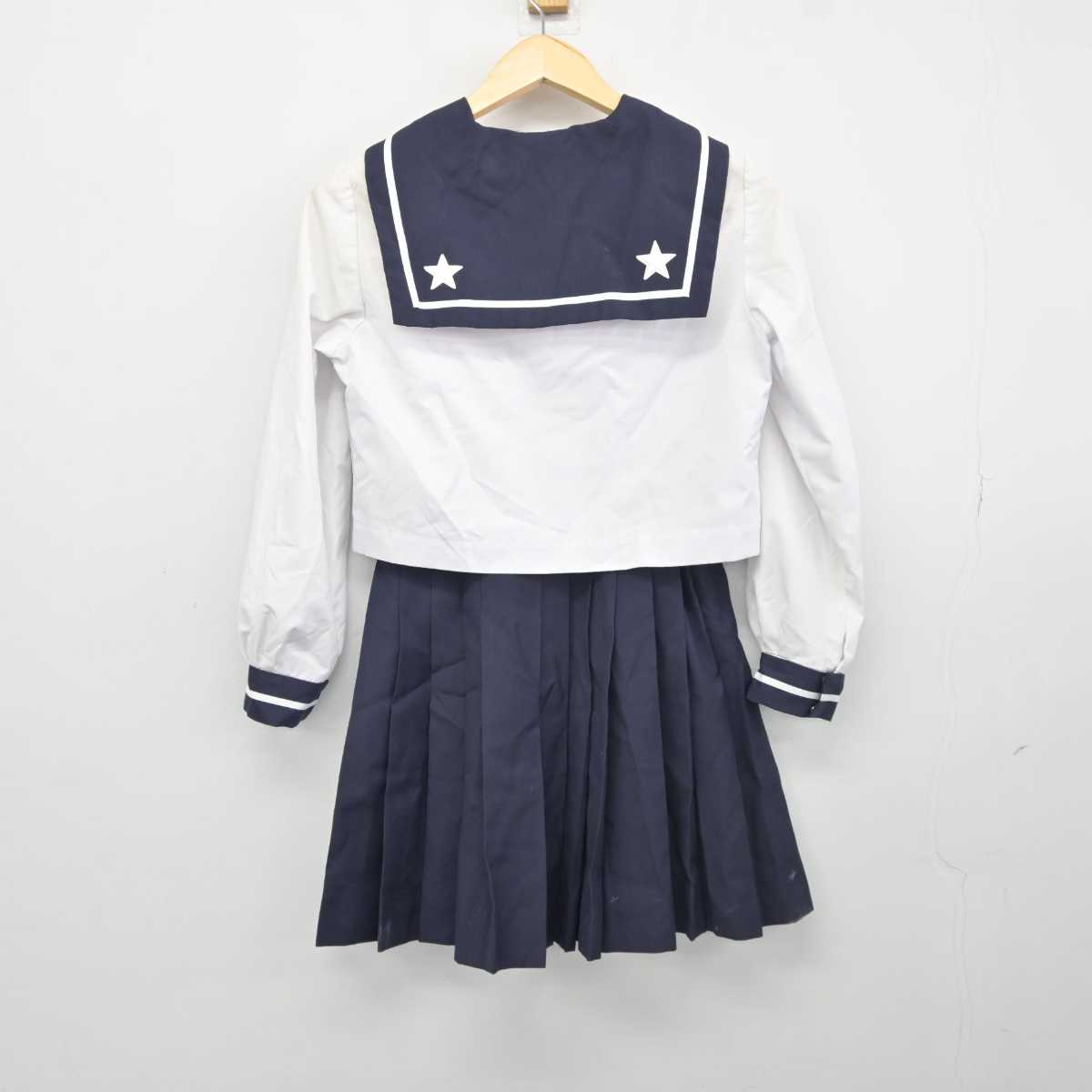 【中古】北海道 北星学園女子中学高等学校 女子制服 3点 (セーラー服・セーラー服・スカート) sf042836