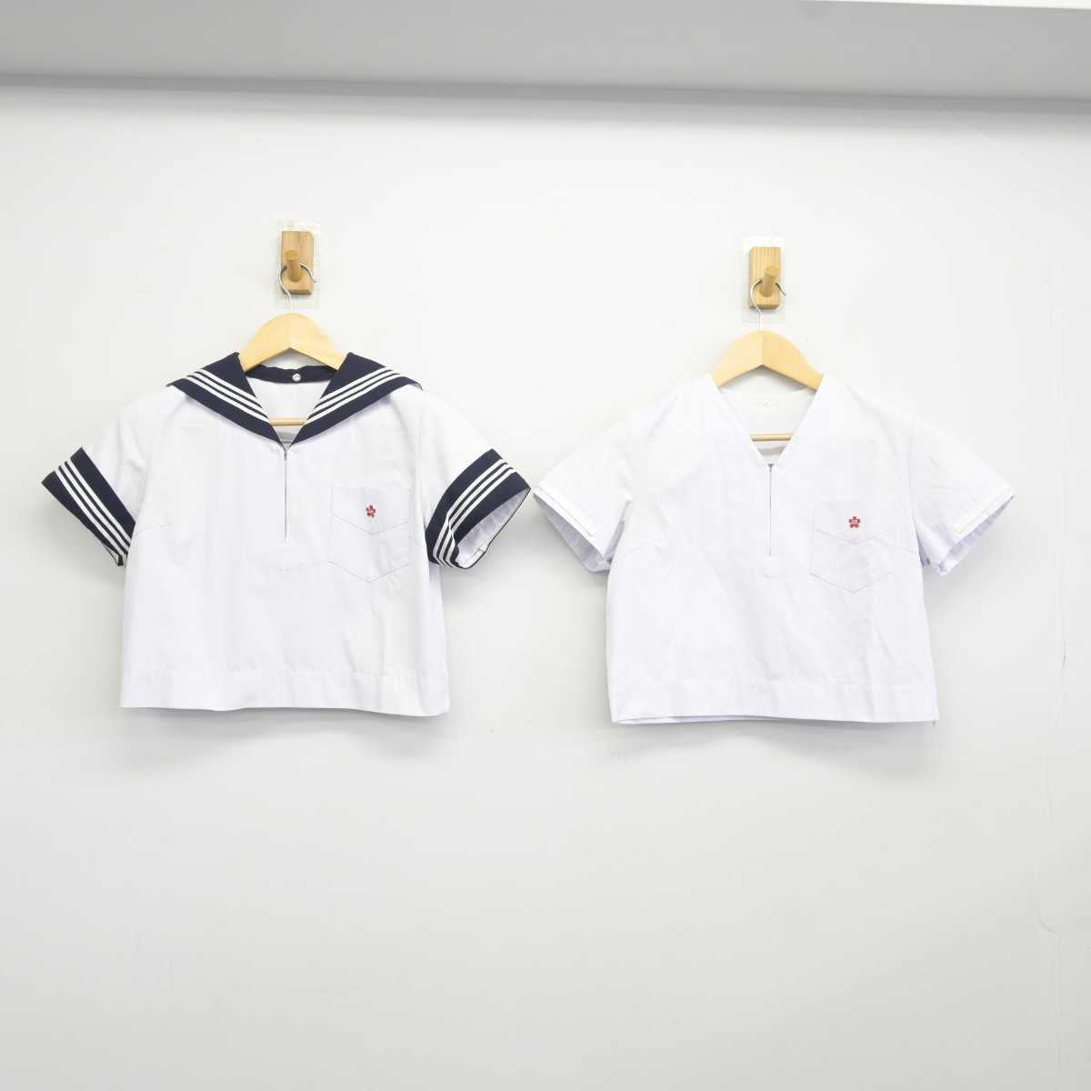 【中古】神奈川県 神奈川学園中学校 女子制服 2点 (セーラー服) sf042857