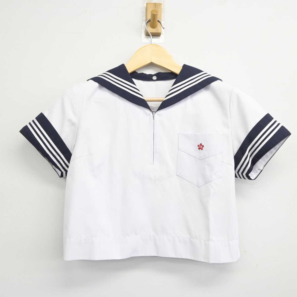 【中古】神奈川県 神奈川学園中学校 女子制服 2点 (セーラー服) sf042857