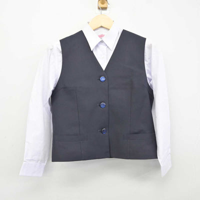 【中古】群馬県 富士見中学校 女子制服 4点 (ブレザー・シャツ・ベスト・スカート) sf042862