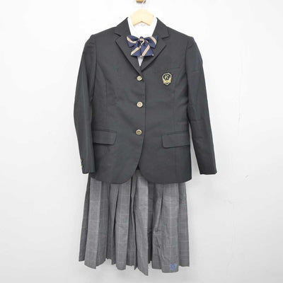 【中古】千葉県 船橋北高等学校 女子制服 4点 (ブレザー・シャツ・スカート) sf042869