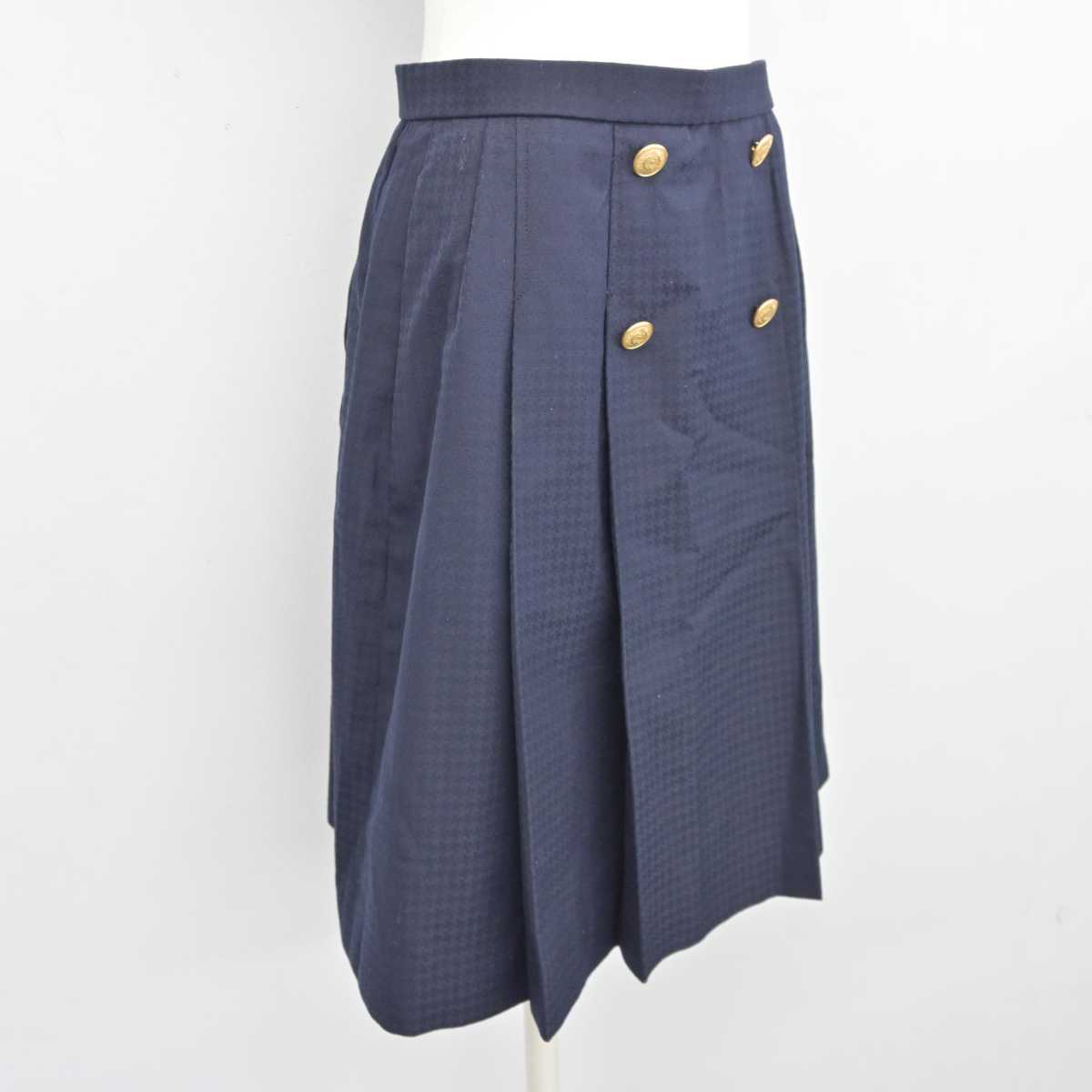 【中古】福岡県 博多学園 博多高等学校 女子制服 3点 (ブレザー・スカート) sf042875