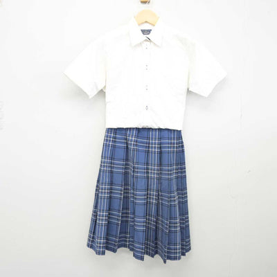 【中古】福岡県 博多学園 博多高等学校 女子制服 2点 (シャツ・スカート) sf042876