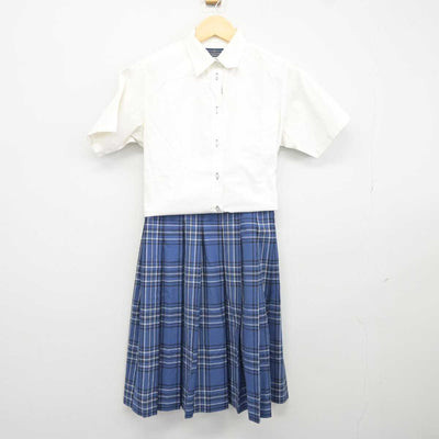 【中古】福岡県 博多学園 博多高等学校 女子制服 2点 (シャツ・スカート) sf042877