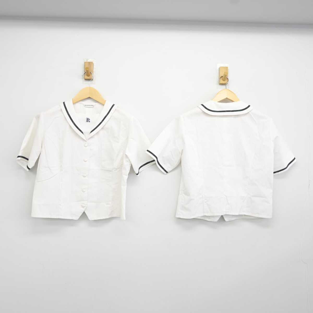 【中古】大阪府 金光大阪高等学校 女子制服 3点 (シャツ・スカート) sf042883