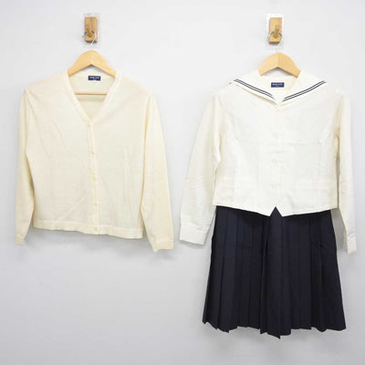 【中古】愛知県 桜花学園高等学校 女子制服 3点 (ニット・セーラー服・スカート) sf042889