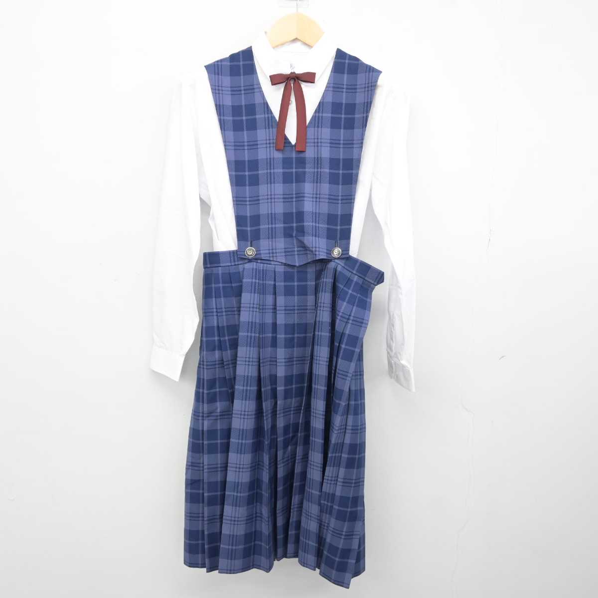 【中古】埼玉県 所沢市立中央中学校 女子制服 4点 (ブレザー・シャツ・スカート) sf042902