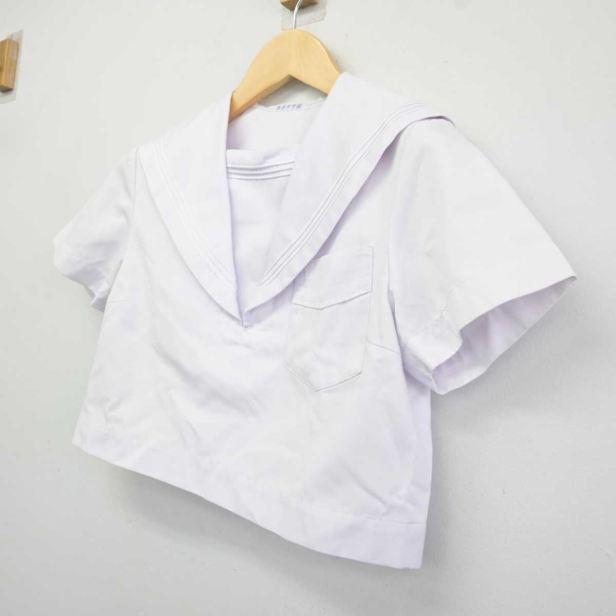 【中古】福岡県 筑紫女学園中学校 女子制服 1点 (セーラー服) sf042904