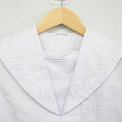 【中古】福岡県 筑紫女学園中学校 女子制服 1点 (セーラー服) sf042904