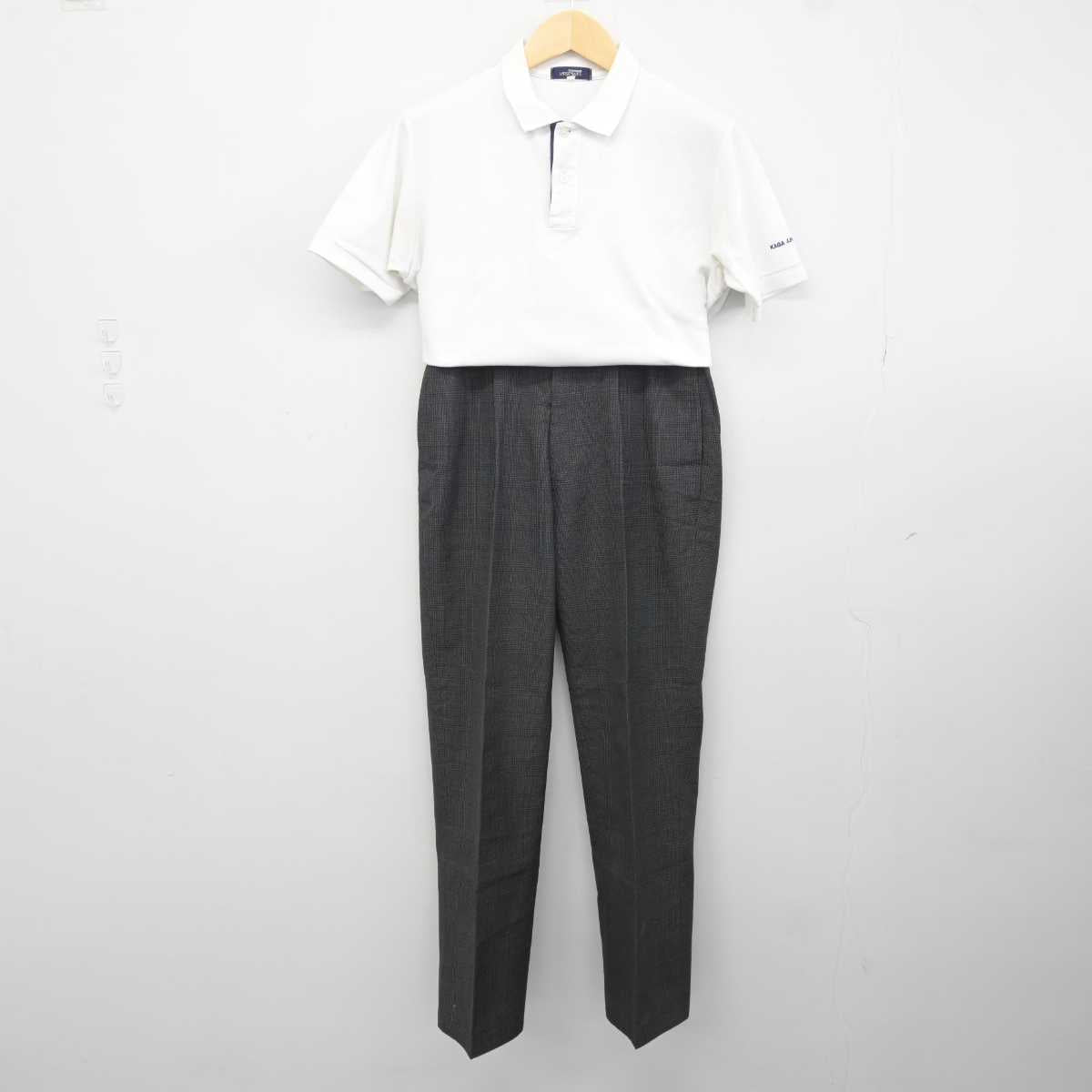 【中古】東京都 加賀中学校 男子制服 2点 (シャツ・ズボン) sf042911