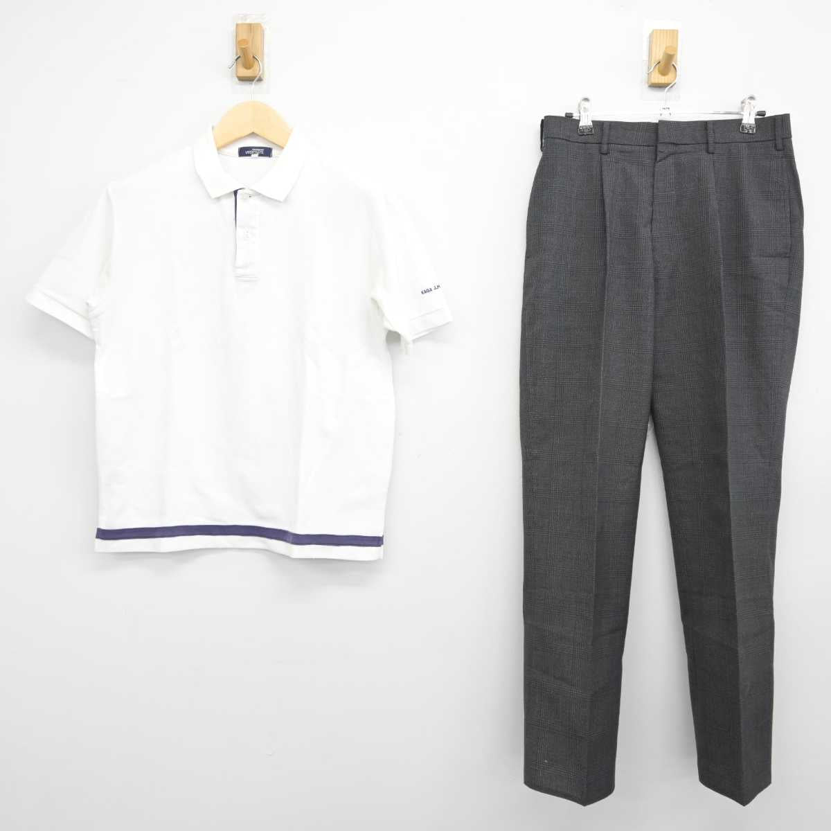 【中古】東京都 加賀中学校 男子制服 2点 (シャツ・ズボン) sf042911