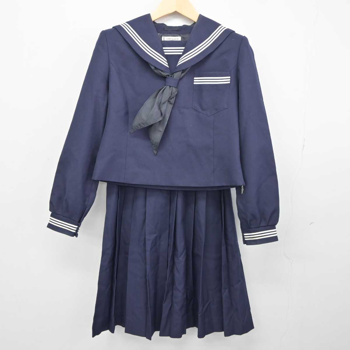 【中古】茨城県 東海南中学校 女子制服 3点 (セーラー服・スカート) sf042914