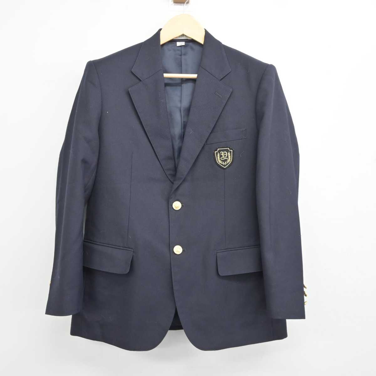 【中古】岐阜県 八百津高等学校 男子制服 3点 (ブレザー・ズボン・ズボン) sf042917