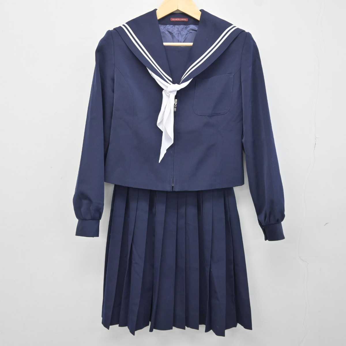 【中古】岐阜県 岐阜中部中学校 女子制服 3点 (セーラー服) sf042919