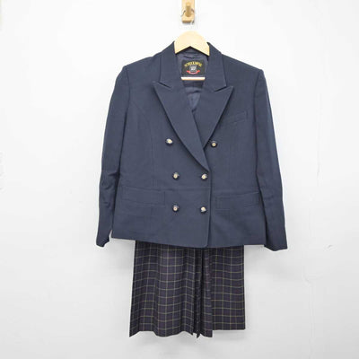 【中古】東京都 桜丘中学校高等学校 女子制服 3点 (ブレザー・ニット・スカート) sf042936