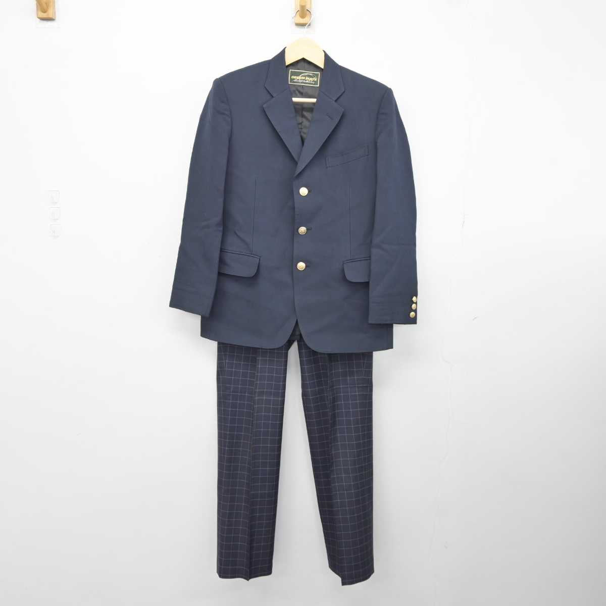 【中古】東京都 桜丘中学校高等学校 男子制服 3点 (ブレザー・ズボン) sf042942