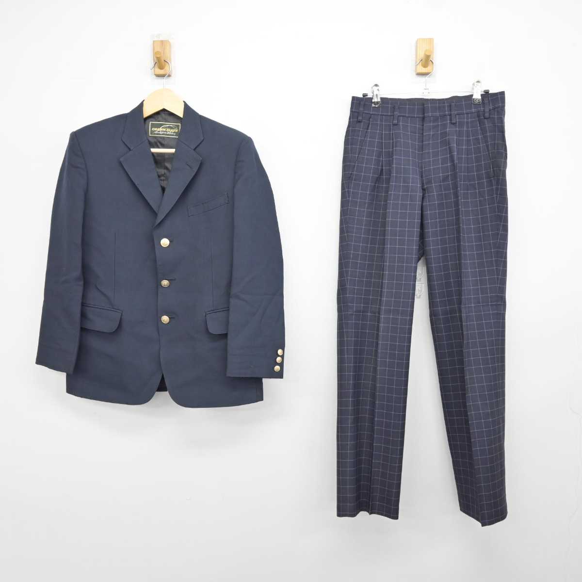 【中古】東京都 桜丘中学校高等学校 男子制服 3点 (ブレザー・ズボン) sf042942