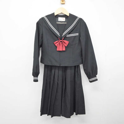 【中古】愛知県 豊川市立小坂井中学校 女子制服 3点 (セーラー服・スカート) sf042946