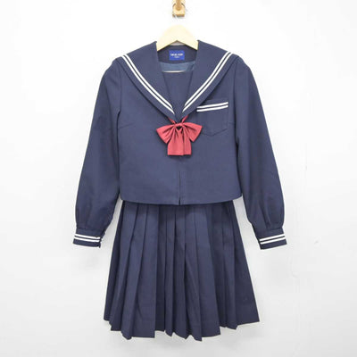 【中古】愛知県 豊川市立小坂井中学校 女子制服 3点 (セーラー服・スカート) sf042949