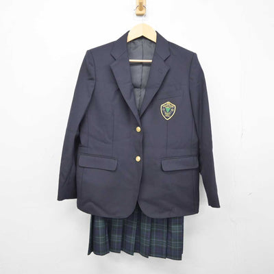 【中古】福岡県 星槎国際高等学校 女子制服 2点 (ブレザー・スカート) sf042954