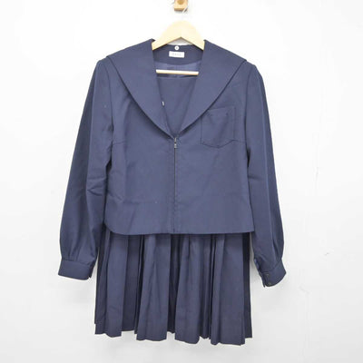 【中古】岐阜県 藍川東中学校 女子制服 2点 (セーラー服・スカート) sf042969