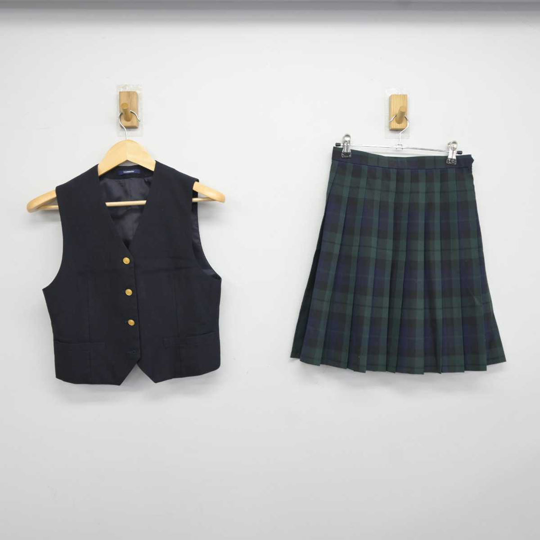 【中古】愛知県 愛知みずほ大学瑞穂高等学校 女子制服 3点 (ベスト・スカート) sf042971 | 中古制服通販パレイド