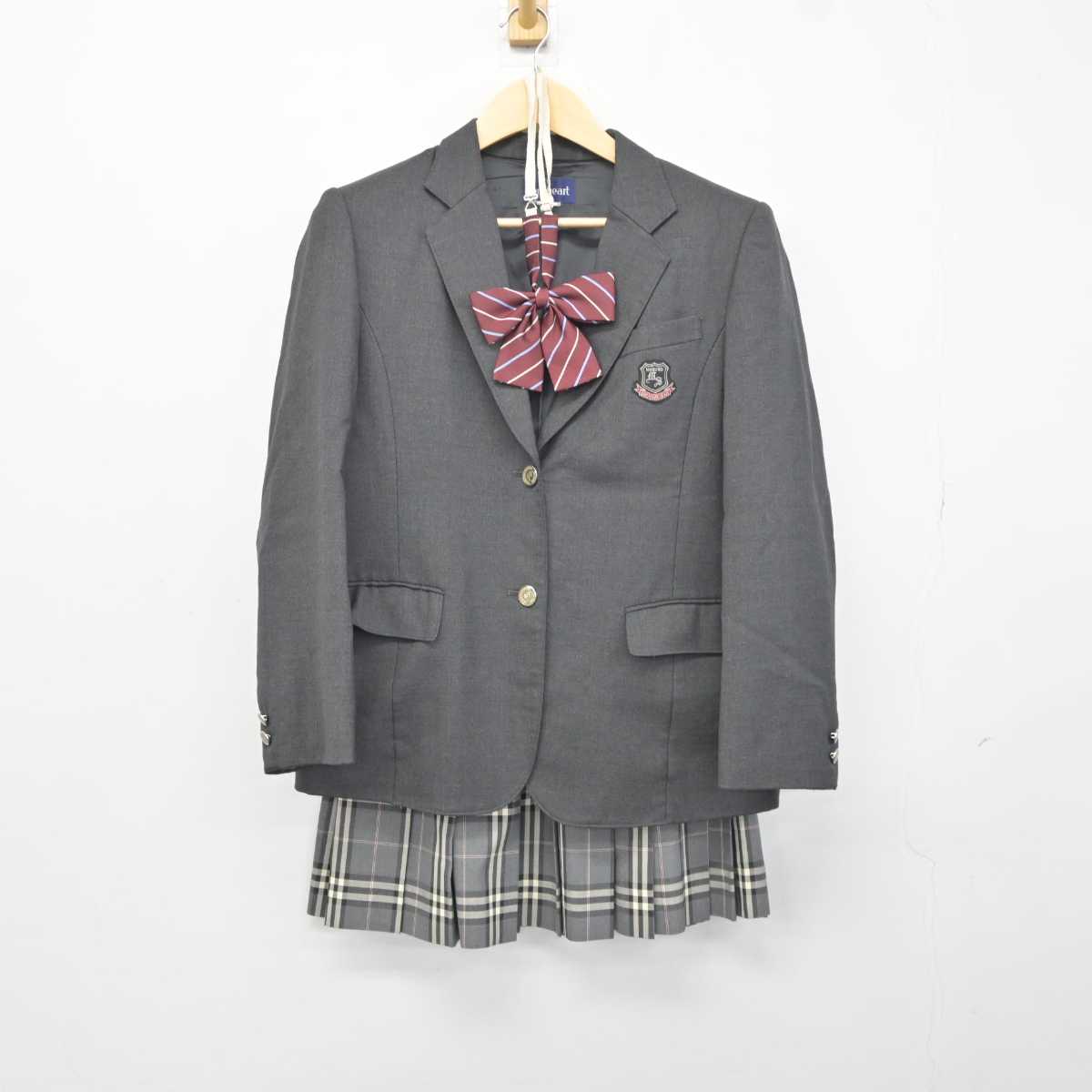 【中古】長野県 丸子修学館高等学校 女子制服 3点 (ブレザー・スカート) sf042977