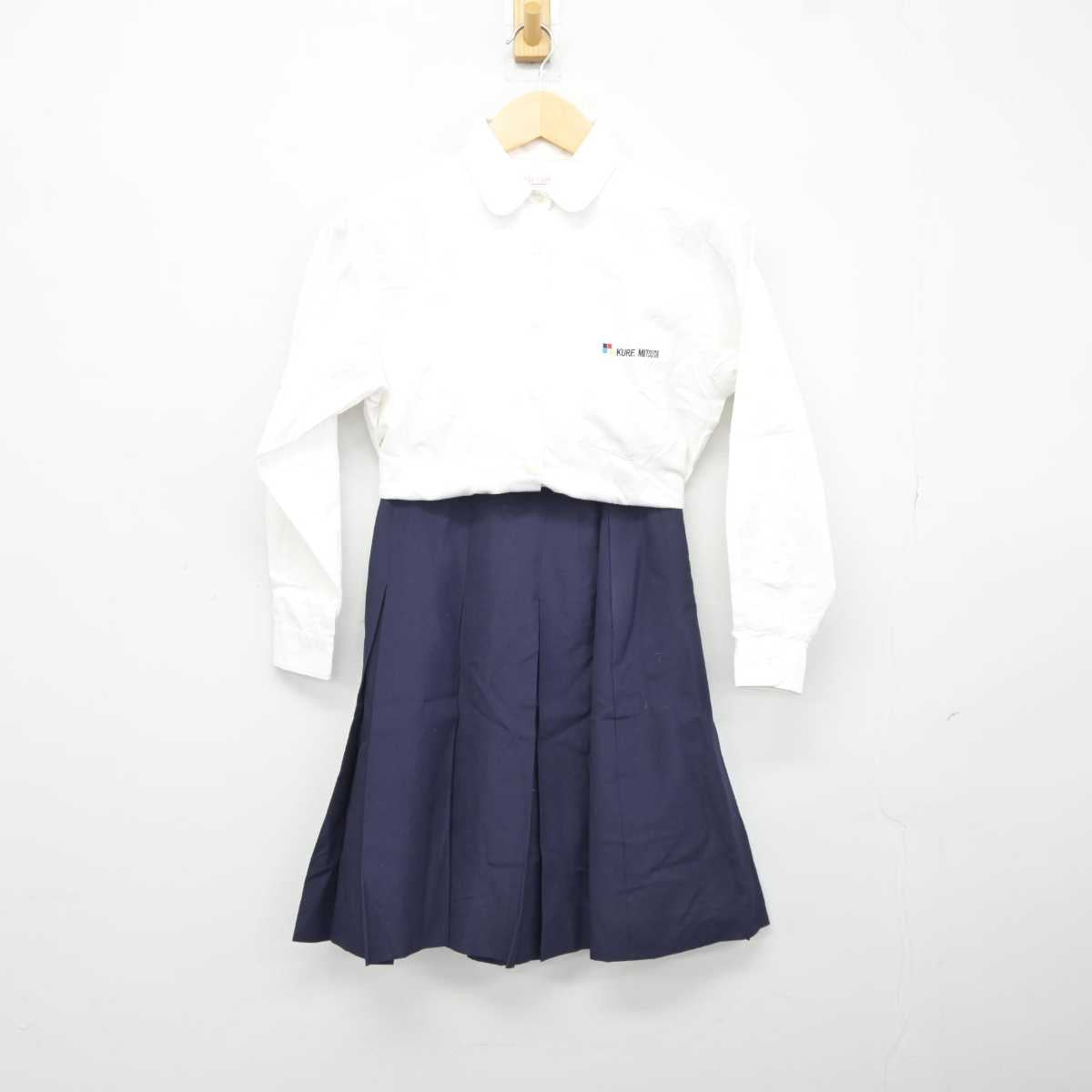 【中古】広島県 呉三津田高等学校 女子制服 2点 (シャツ・スカート) sf042981