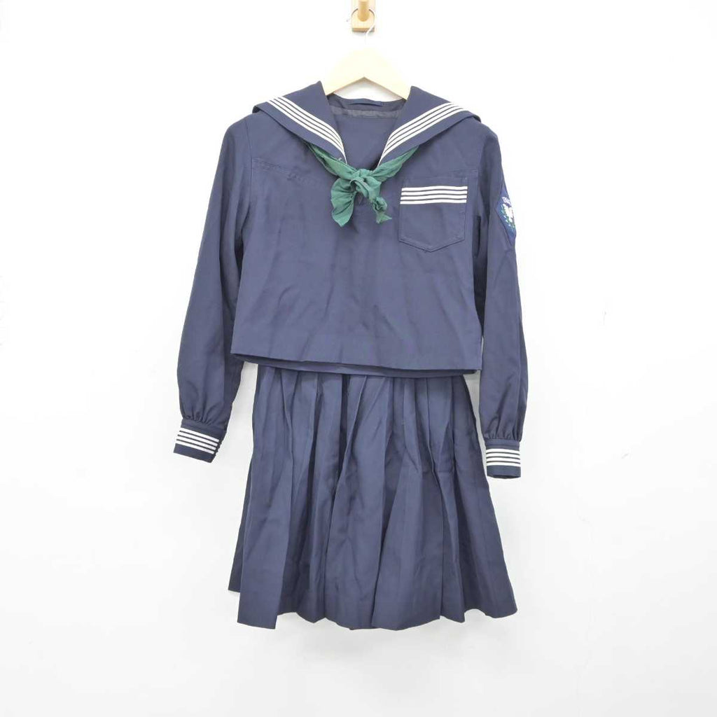 中古】宮城県 常盤木学園高等学校 女子制服 3点 (セーラー服・スカート