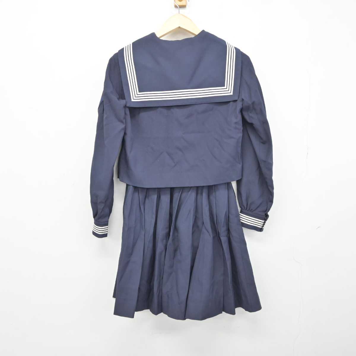 【中古】宮城県 常盤木学園高等学校 女子制服 3点 (セーラー服・スカート) sf042986