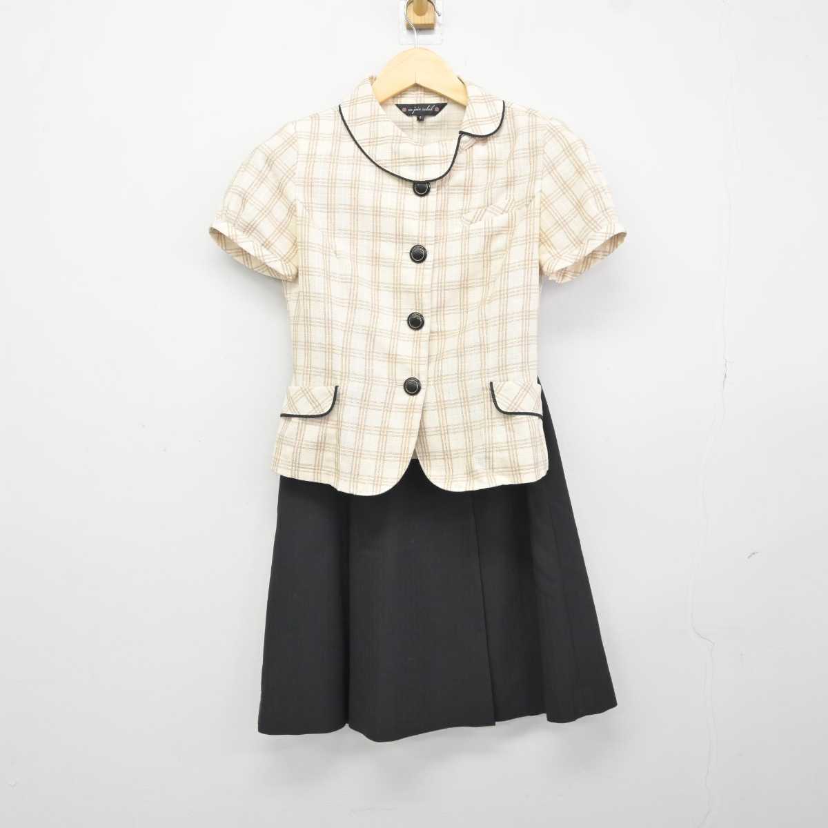 【中古】 事務服 女子制服 2点 (シャツ・スカート) sf043011