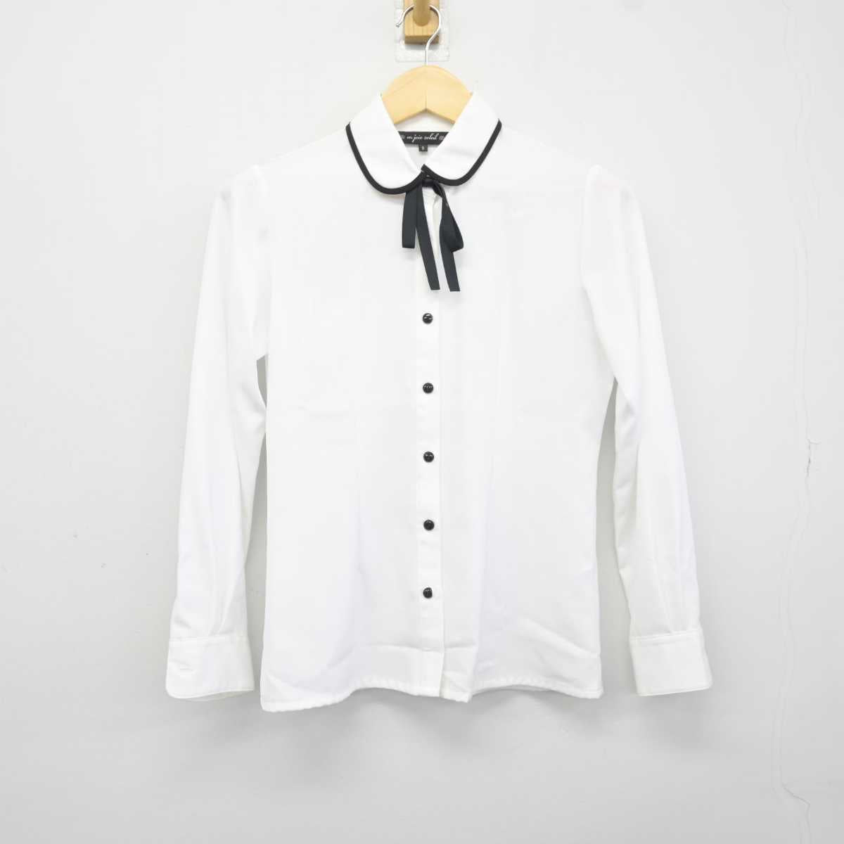 【中古】 事務服 女子制服 3点 (ニット・シャツ) sf043018