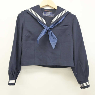 【中古】東京都 篠崎中学校 女子制服 3点 (セーラー服・ジャンパースカート) sf043022