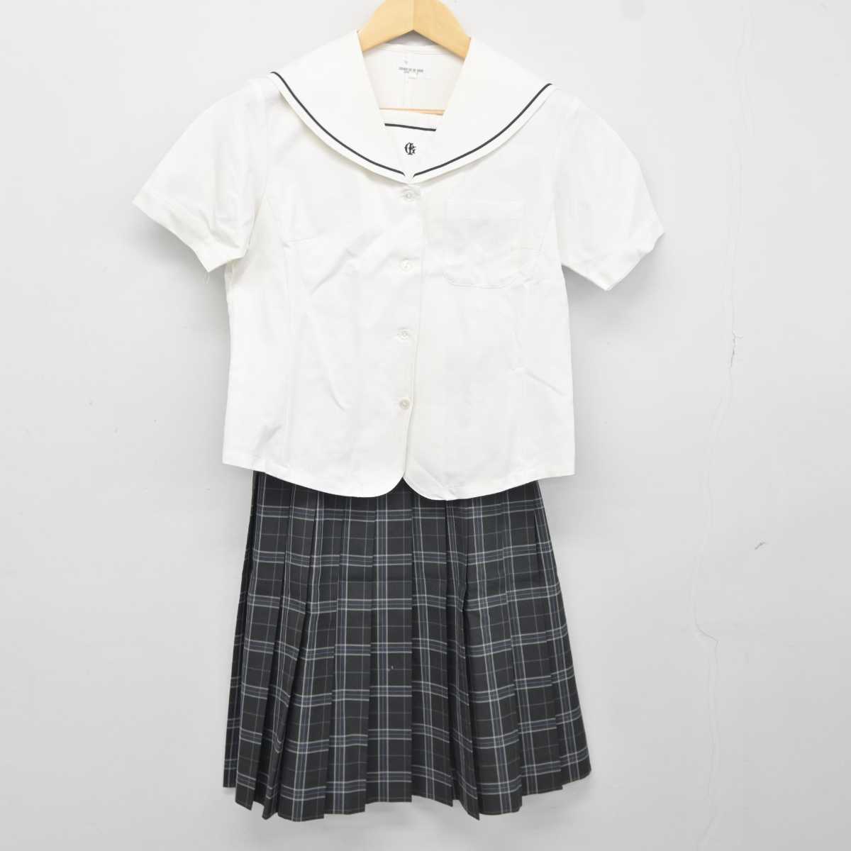 【中古】福島県 石川高等学校 女子制服 2点 (セーラー服・スカート) sf043034