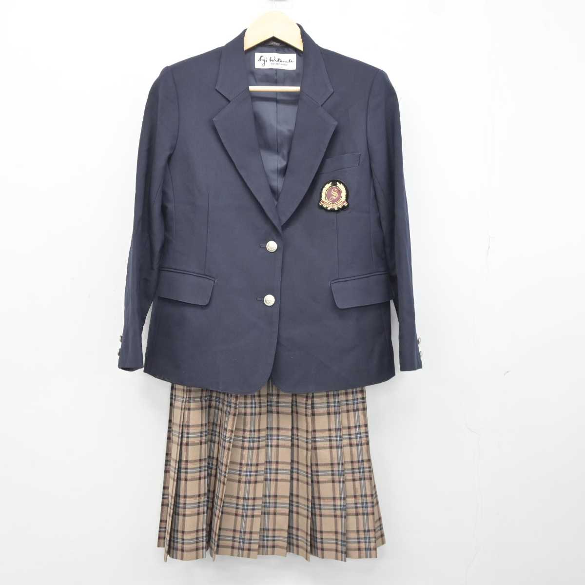 【中古】埼玉県 秀明高等学校 女子制服 4点 (ブレザー・スカート) sf043036